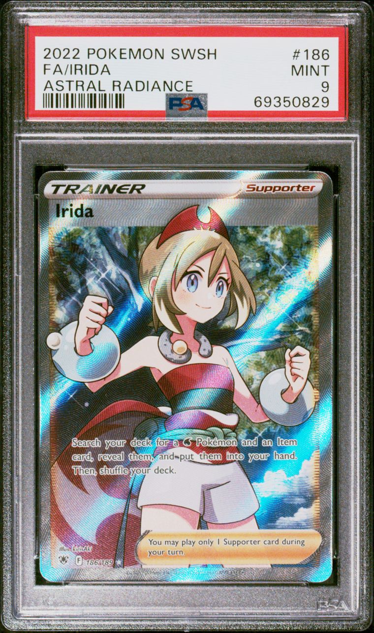 Pokémon TCG Irida Sword Shield Astral Radiance 186 189 Full Art PSA