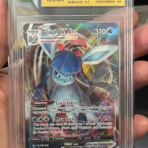 2021 Pokemon TCG Glaceon VMAX Evolving Skies 041/203 MNT 9.5 GEM MNT( 160703-D)