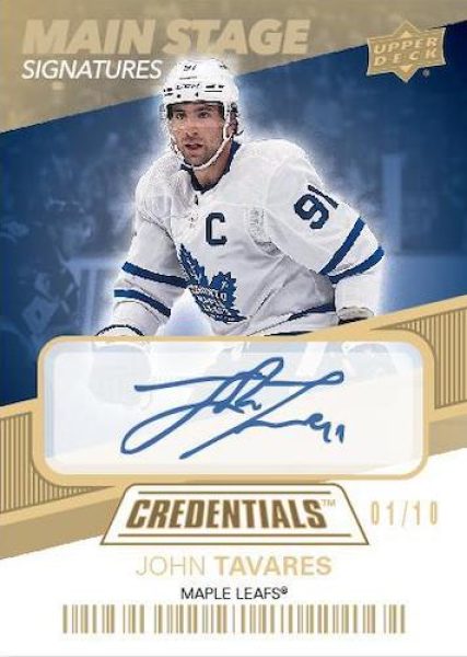 2021-22-Upper-Deck-Credentials-Hockey-Cards-Main-Stage-Signatures-John-Tavares